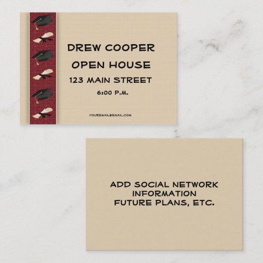 Abschluss teilen aus telefonnummerkarte (Vorne/Hinten)