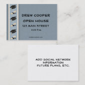 Abschluss teilen Blau aus Telefonnummerkarte (Vorne/Hinten)