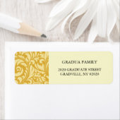 Abschluss Template Golden Yellow Formal Label (Insitu)