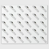 Abschluss Text mit Sockel Geschenkpapier (Flach)