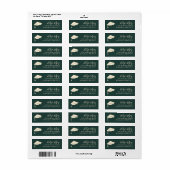 Abschluss Thema Grad Cap Doodle Green (Vorne)