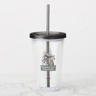 Abschluss Thema Personalisierte Acrylic Tumbler Acryltrinkbecher