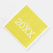 Abschluss Theme Yellow Paper Napkin Serviette (Ecke)