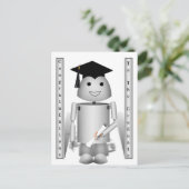 Abschluss Time für Robo-x9! Postkarte (Stehend Vorderseite)