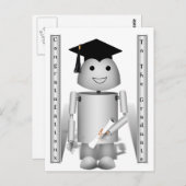 Abschluss Time für Robo-x9! Postkarte (Vorne/Hinten)