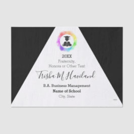 Abschluss Tissue Paper Black and White HAMbyWG Seidenpapier