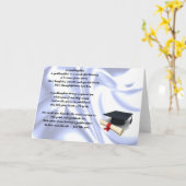 Abschluss-Tochter-Gedicht Karte (Gelbe Blume)