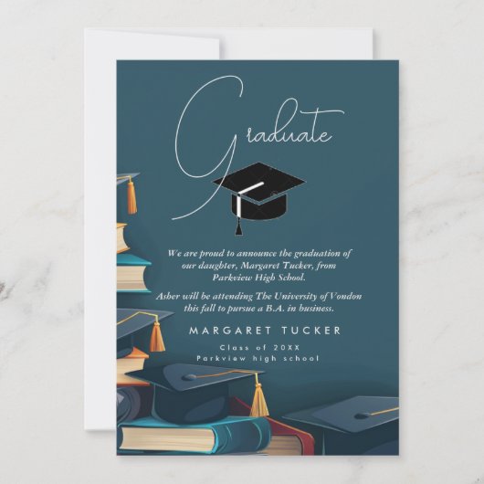 Abschluss Tochter I Cap Ankündigung (Vorderseite)