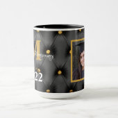 Abschluss Traditionelle schwarze und goldene getuf Tasse (Zentrum)