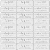 Abschluss Transparente Rücksendeadressen-Aufkleber Aufkleber (Vorderseite)