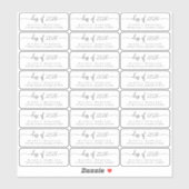 Abschluss Transparente Rücksendeadressen-Aufkleber Aufkleber (Blatt)