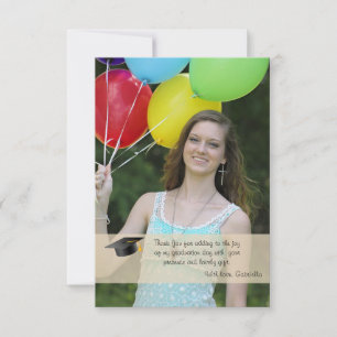 Abschluss-Transparenz-Foto-Karte Ankündigung