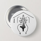 Abschluss: Träume in einem kraftvollen Slogan Button (Vorne & Hinten)