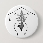 Abschluss: Träume in einem kraftvollen Slogan Button (Vorderseite)
