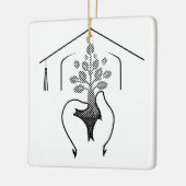 Abschluss: Träume in einem kraftvollen Slogan Keramikornament (Links)