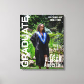 Abschluss Trendy Magazine Style Cover Abschluss Leinwanddruck (Vorderseite)