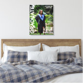 Abschluss Trendy Magazine Style Cover Abschluss Leinwanddruck (Insitu (Schlafzimmer))