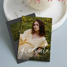 Abschluss trendy moderne Schrift Foto Abschlussfei
