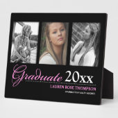 Abschluss Trio Fotocollage Keepake Fotoplatte (Seite)