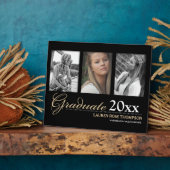 Abschluss Trio Fotocollage Keepake Fotoplatte (Seite)