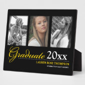 Abschluss Trio Fotocollage Keepake Fotoplatte (Seite)