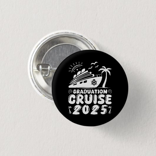 Abschluss Trip Cruise 2025 Schifffahrt Party Gesch Button (Vorne & Hinten)