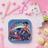 Abschluss Typ mit Lieferwagen LKW kundenspezifisch Pappteller (Party)