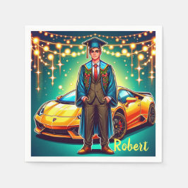 Abschluss Typ mit Schnellfahrzeug Serviette