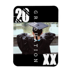 Abschluss-Typografie 2023 Fette Foto-Magnet Magnet