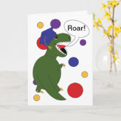 Abschluss Tyrannosaurus Rex Card Karte (Gelbe Blume)