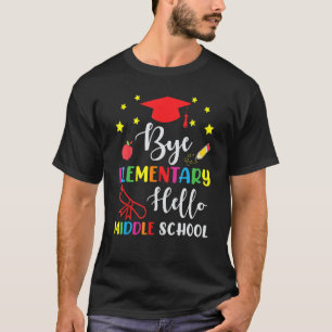Abschluss über Grundschule Hallo Mittelschule T-Shirt
