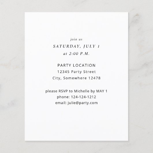 Abschluss-Übersetzungspartei Flyer (Hinten)