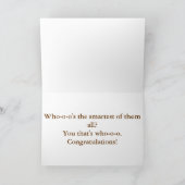 Abschluss-Uhu Karte (Innenseite)