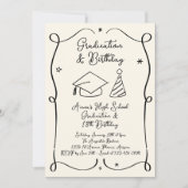 Abschluss und Einladung zum Geburtstag (Vorderseite)