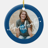 Abschluss und Foto für Hochschulabsolventen Keramik Ornament (Hinten)