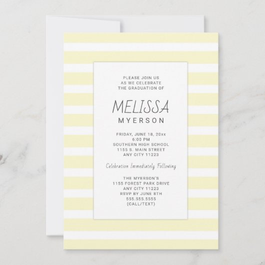 Abschluss und/oder Party Einladungen (Vorderseite)