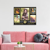 Abschluss Uni an der High School Grad FotoCollage Leinwanddruck (Insitu (Wohnzimmer))