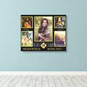 Abschluss Uni an der High School Grad FotoCollage Leinwanddruck (Insitu (Holzboden))