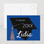 Abschluss Uni Highschool-Cap Gop Postkarte (Vorne/Hinten)