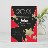 Abschluss Uni Highschool Celebration Foto I Einladung (Stehend Vorderseite)