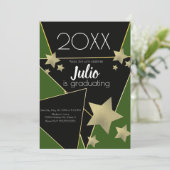 Abschluss Uni Highschool Celebration Foto I Einladung (Stehend Vorderseite)