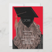 Abschluss Uni Highschool Graduate Party Invit Einladung (Vorderseite)