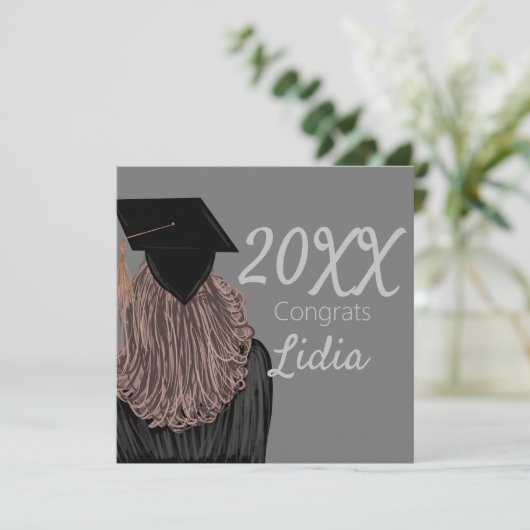 Abschluss Uni Karte (Stehend Vorderseite)