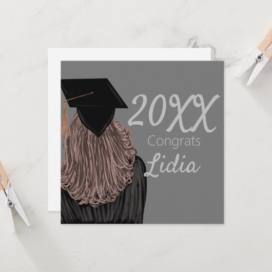 Abschluss Uni Karte (Vorderseite/Rückseite Beispiel)