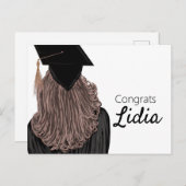 Abschluss Uni Postkarte (Vorne/Hinten)