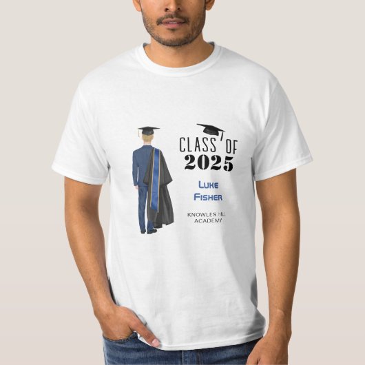 Abschluss Uni School Leavers Young Man T-Shirt (Vorderseite)