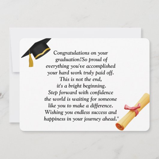 Abschluss - Universelles Design für alle Altersgru Einladung (Vorderseite)