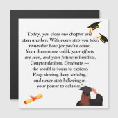 Abschluss - Universelles Design für alle Altersgru Magneteinladung (Vorne/Hinten)