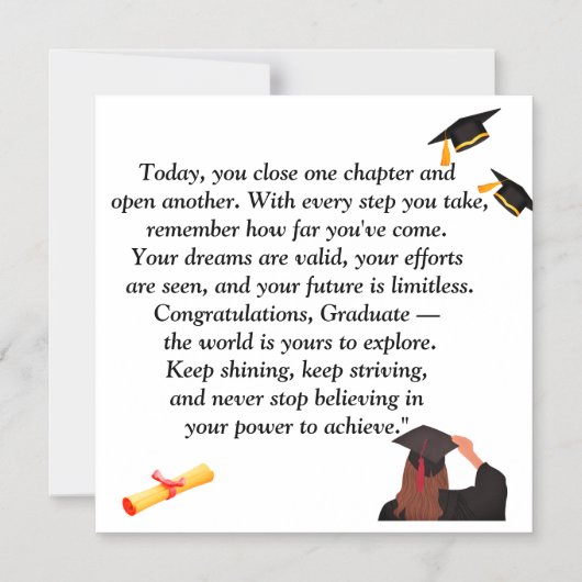 Abschluss - Universelles Design für alle Altersgru Magneteinladung (Vorderseite)