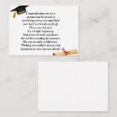 Abschluss - Universelles Design für alle Altersgru Mitteilungskarte (Vorne/Hinten)